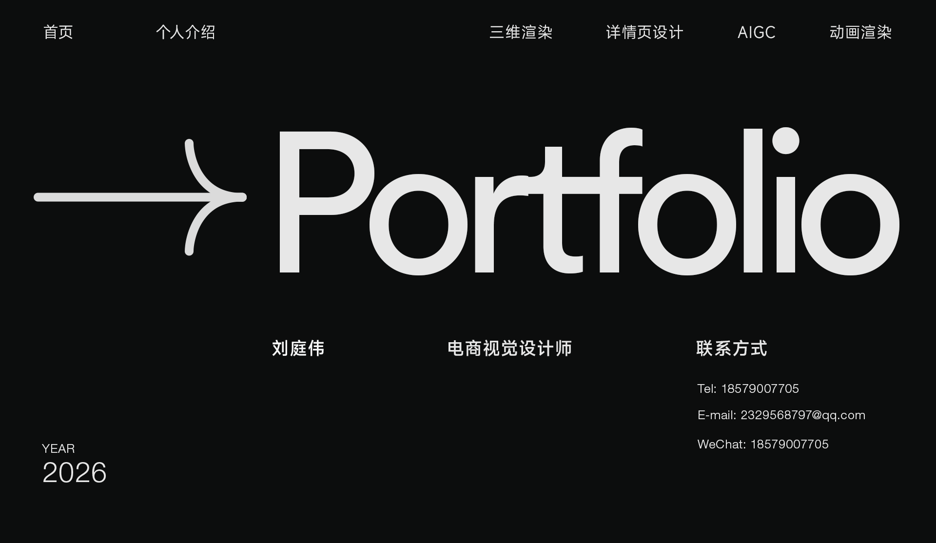 Portfolio home slice 1